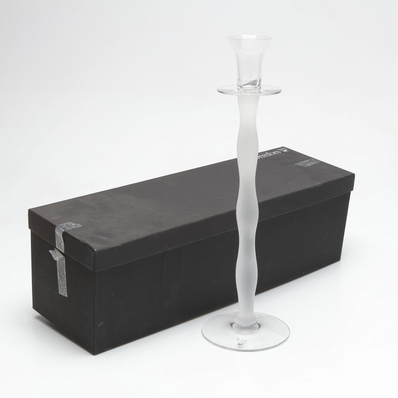 ANNE NILSSON. “Celeste”, candlestick, Orrefors.