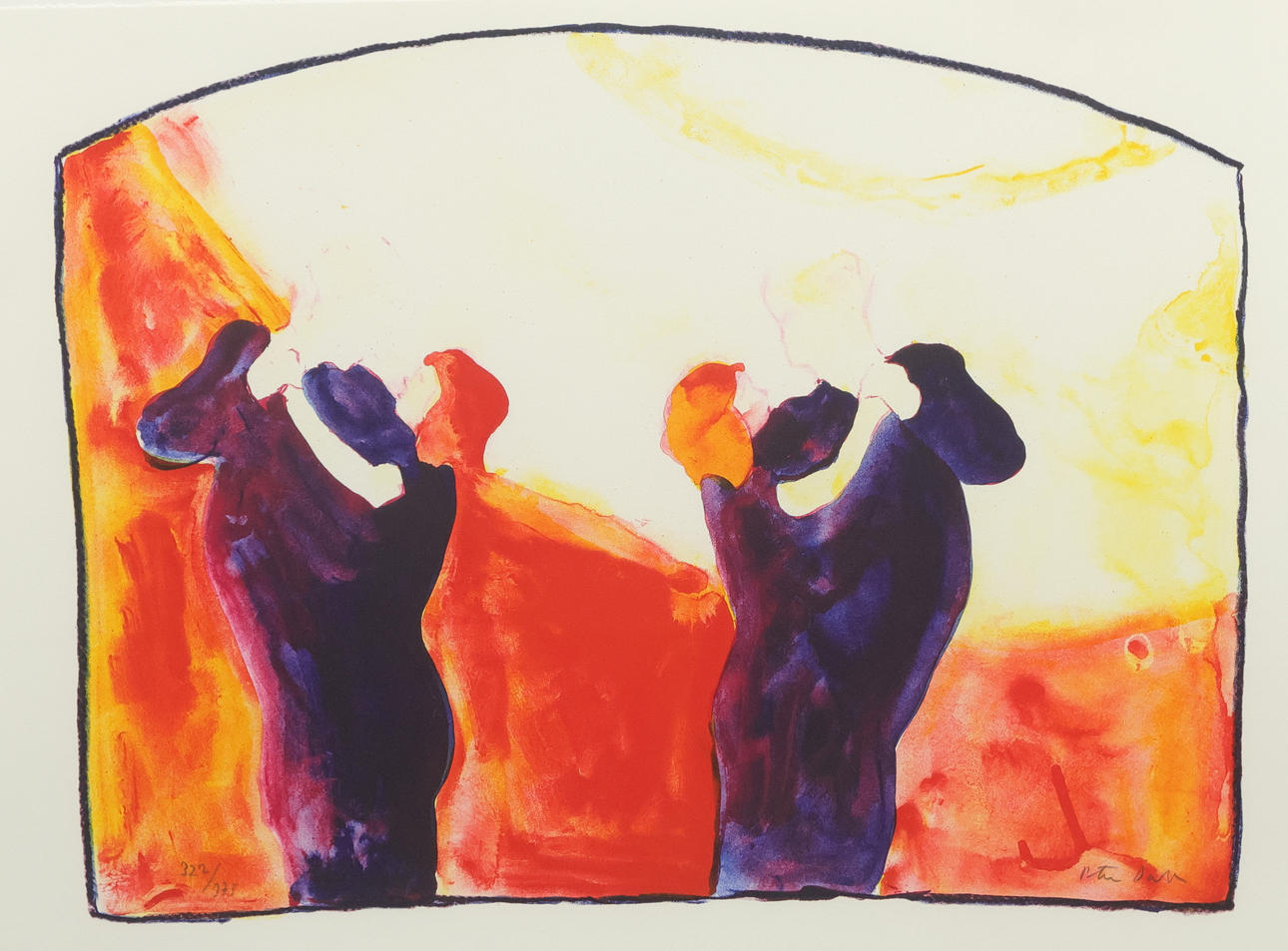 PETER DAHL. Colour lithograph, signed and numbered 322/375.