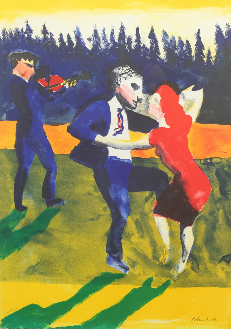 PETER DAHL. Colour lithograph, signed and numbered 322/375.