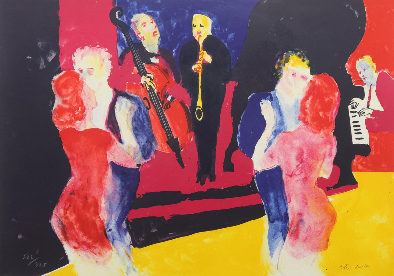 PETER DAHL. Colour lithograph, signed and numbered 322/325.