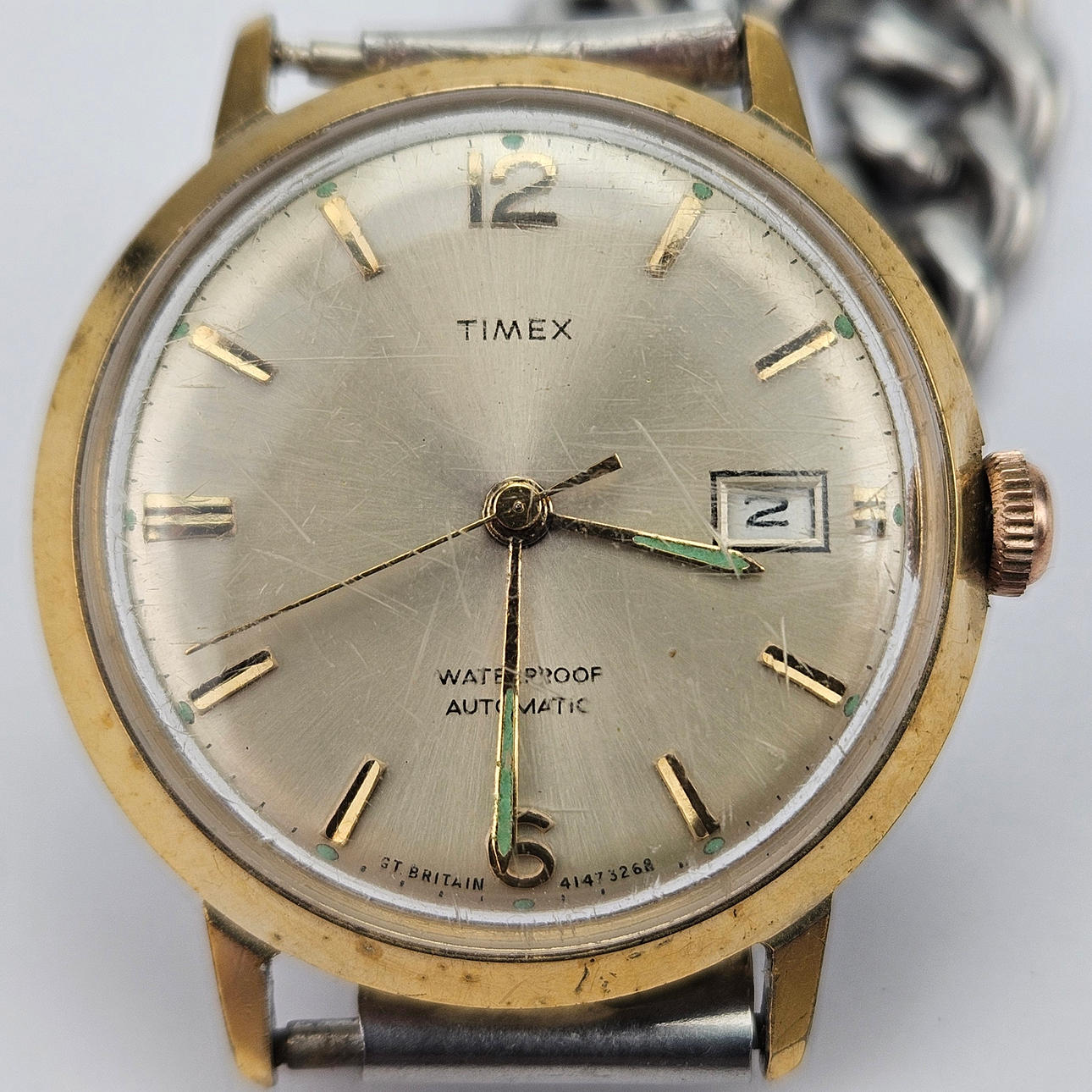 MEN'S WRISTWATCH, steel, Timex, automatic.