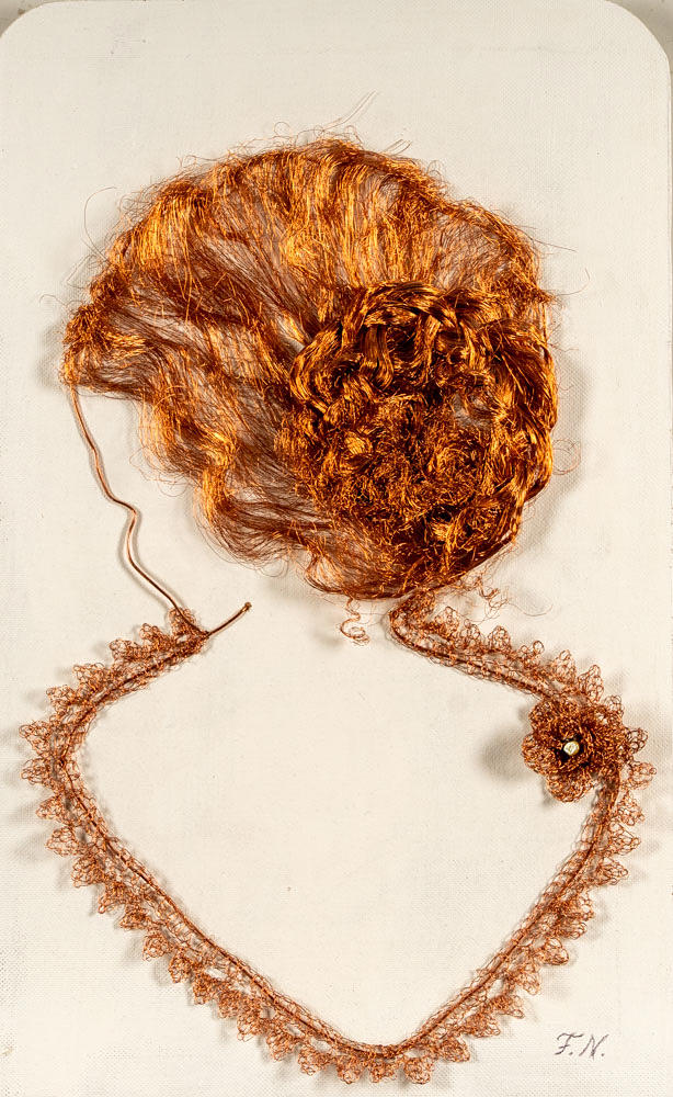 FRIDA NORDSTRAND. Wall relief, copper wire.