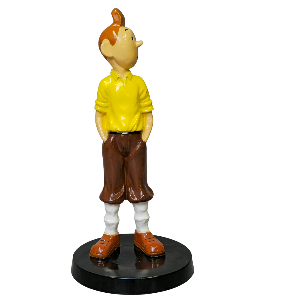 TINTIN IN POLYCHROME RESIN.