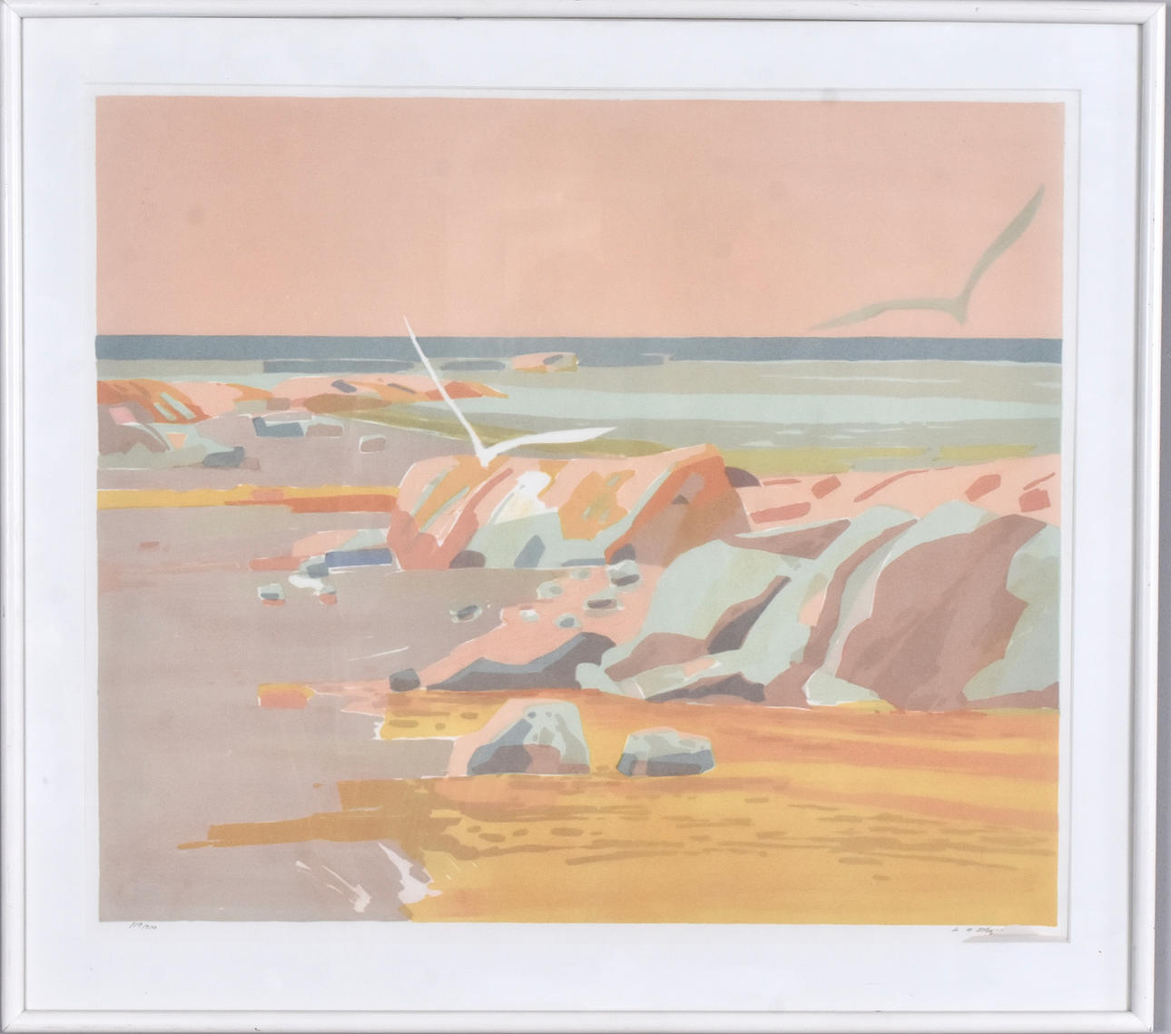 LARS "BJÖNNI", ANDERSSON. Färglitografi.