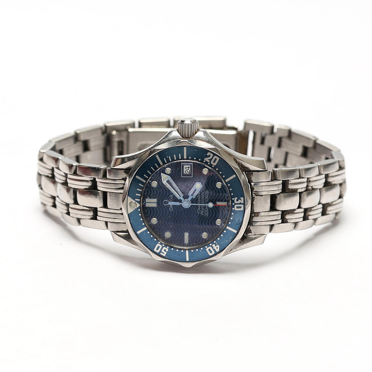 OMEGA. Armbandsur, Seamaster, stål, dam.