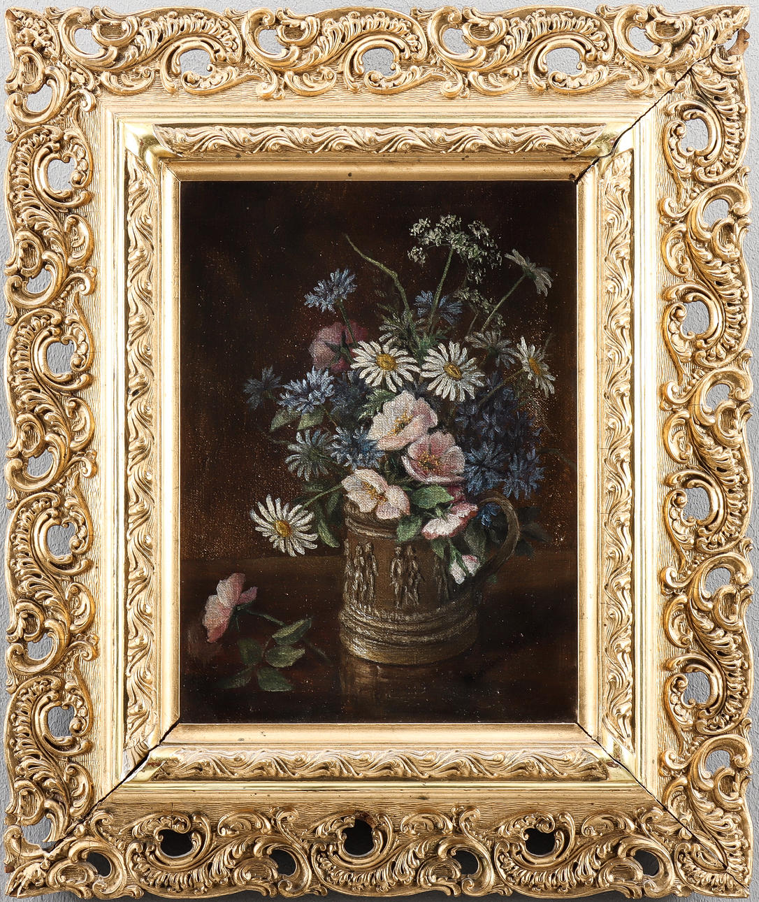 UNIDENTIFIED ARTIST antique, oil on canvas, signed. Art - Paintings ...