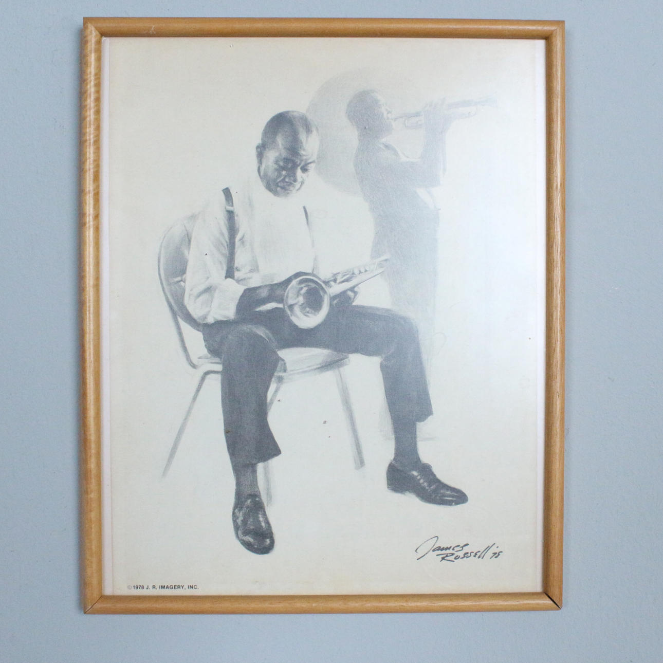 Louis Armstrong “Taps for Louis” graphic.