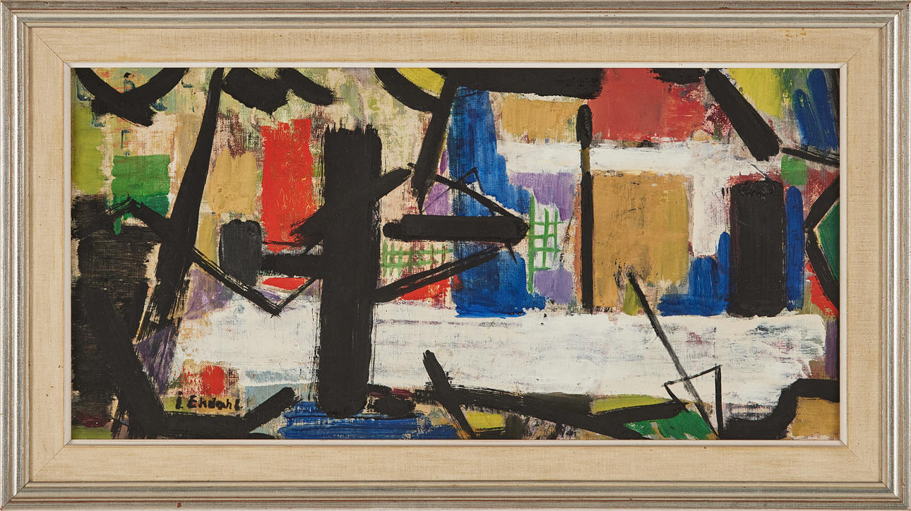 INGER EKDAHL. Untitled, oil on canvas, signed.