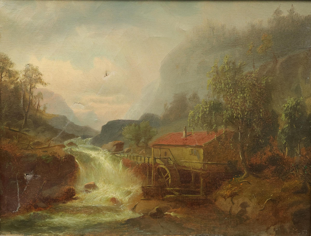 ATTRIBUTED TO MARCUS LARSSON. Oil on canvas, monogram signed ML, dated 57 (1857).