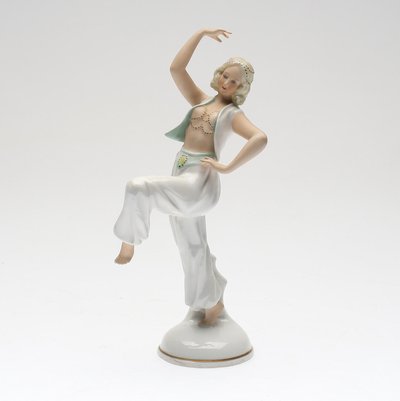 FIGUR, porslin, art deco, Schaubachkunst, Tyskland, 1920-/30-tal.