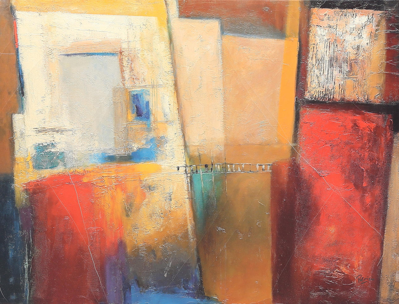 OIDENTIFIERAD KONSTNÄR. Mixed media, signed, Ikea.