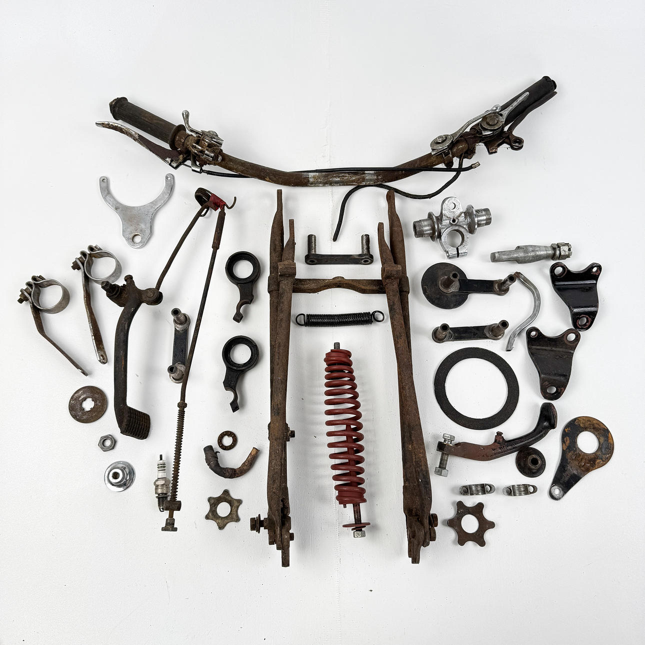 BSA, parti delar, 1920/30-tal, England.