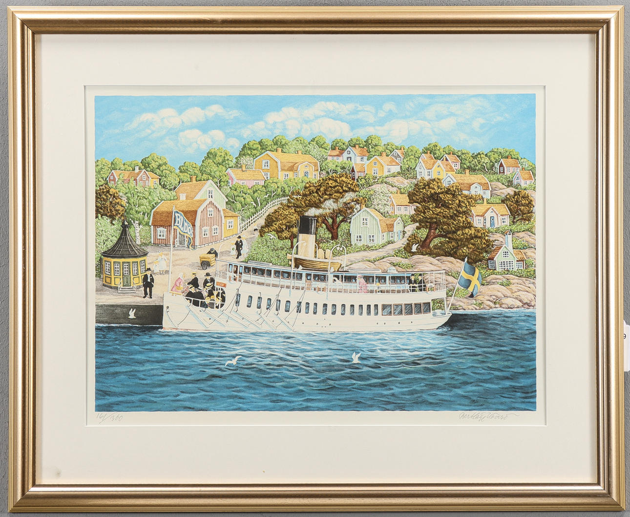 BERT HÅGE HÄVERÖ. Lithograph 161/360, signed.