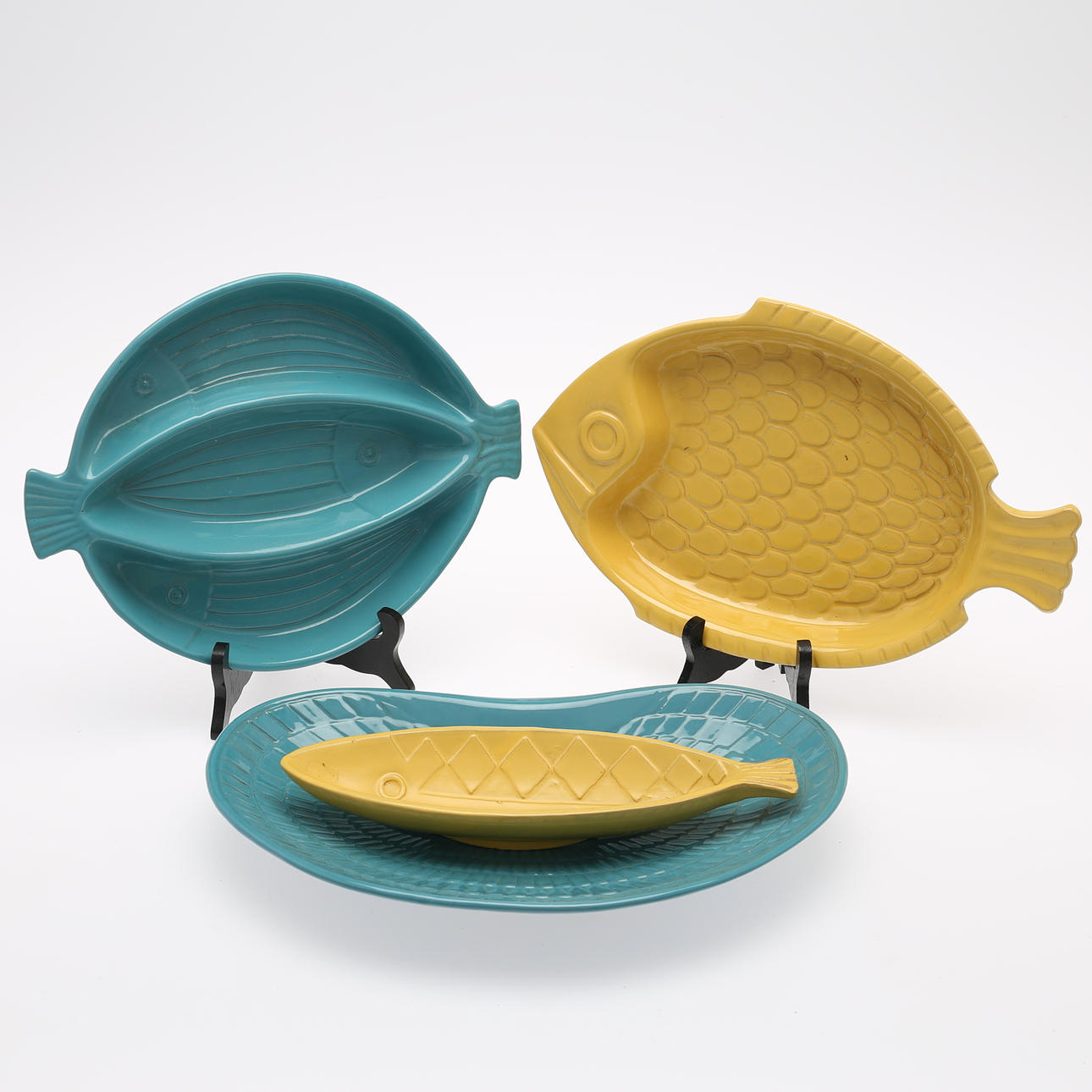 KERAMIKFAT, 4 stycken, Gabriel, 1900-tal.