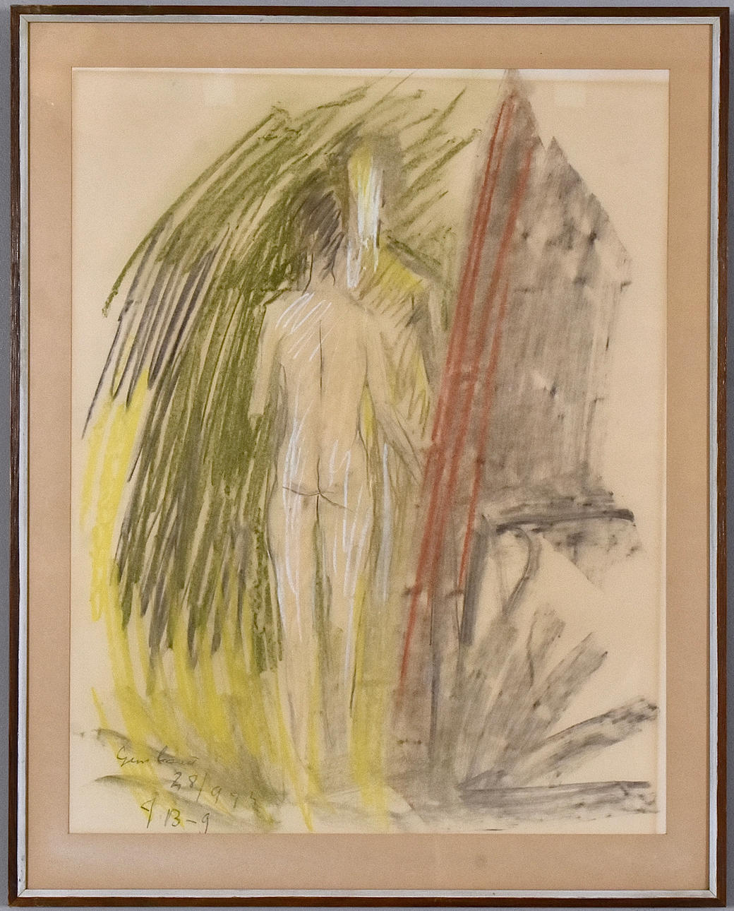 IWAN BROBERG. Pastell.