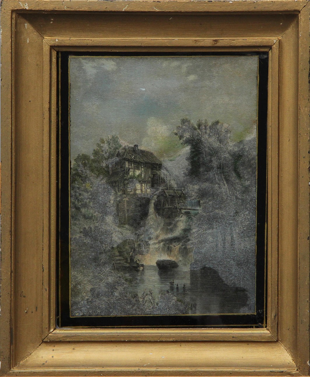 ARTWORK, probably textile print with hand-painted elevation, Japan.