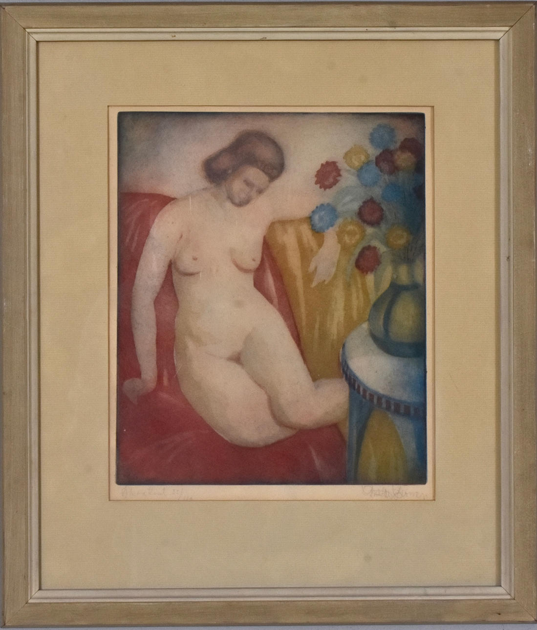 GUSTAV CRONA. ColourAquatint.