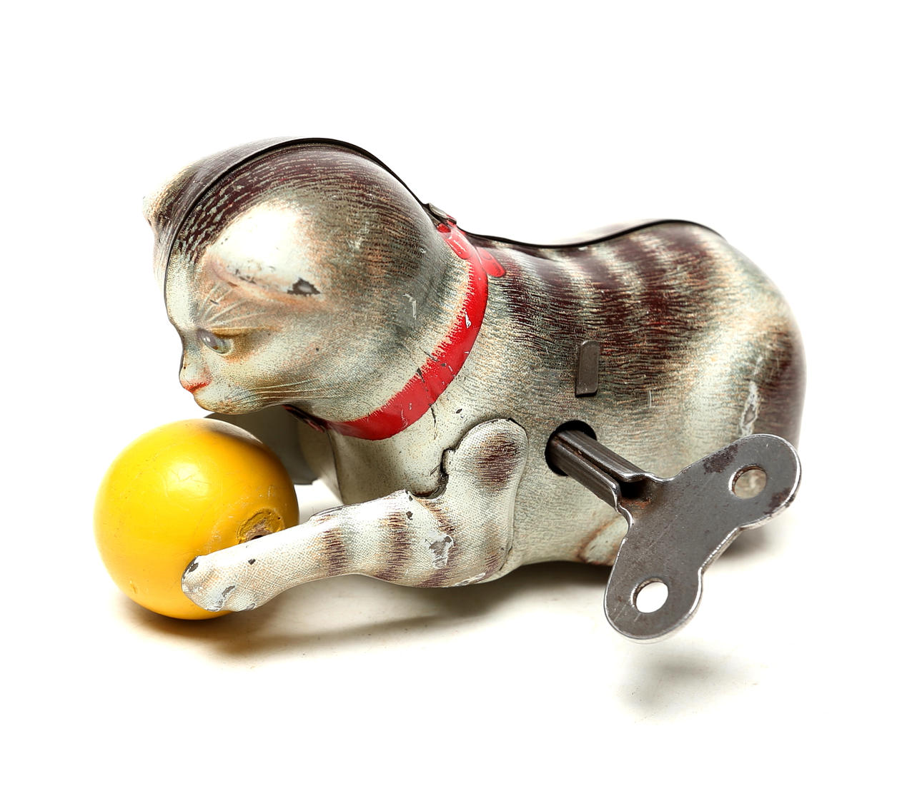METAL TOY, cat, assignable, US-zone. 1940s.