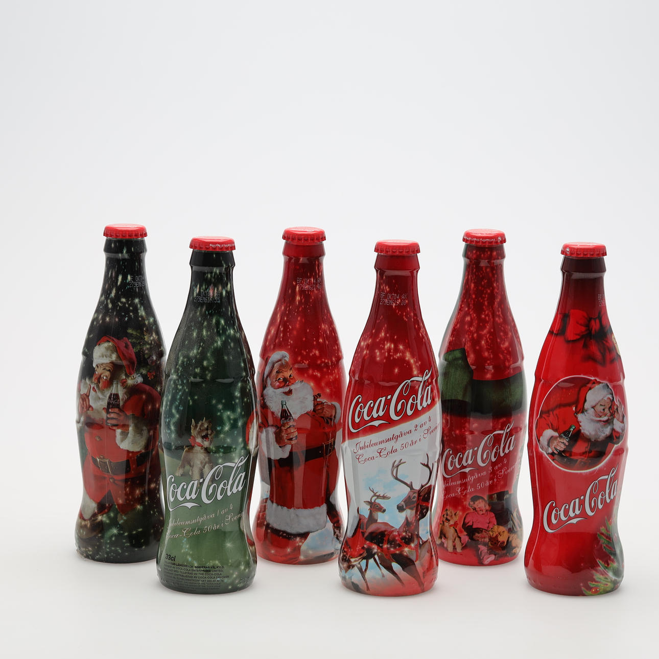 JUBILEUMSFLASKOR 6 st Coca-Cola.