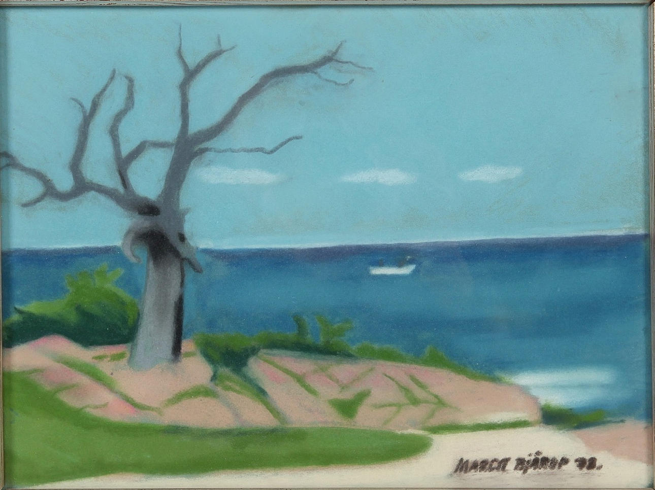 MARGIT BLIXT-BJÄRUP. 1913—1991. Pastel, signed.