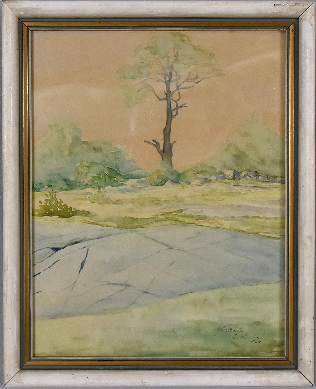 OIDENTIFIERAD KONSTNÄR. Watercolor.