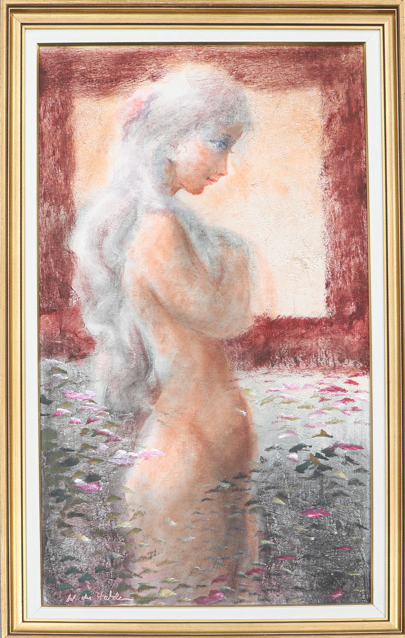 WALTER DU HALDE. oil on canvas, signed.