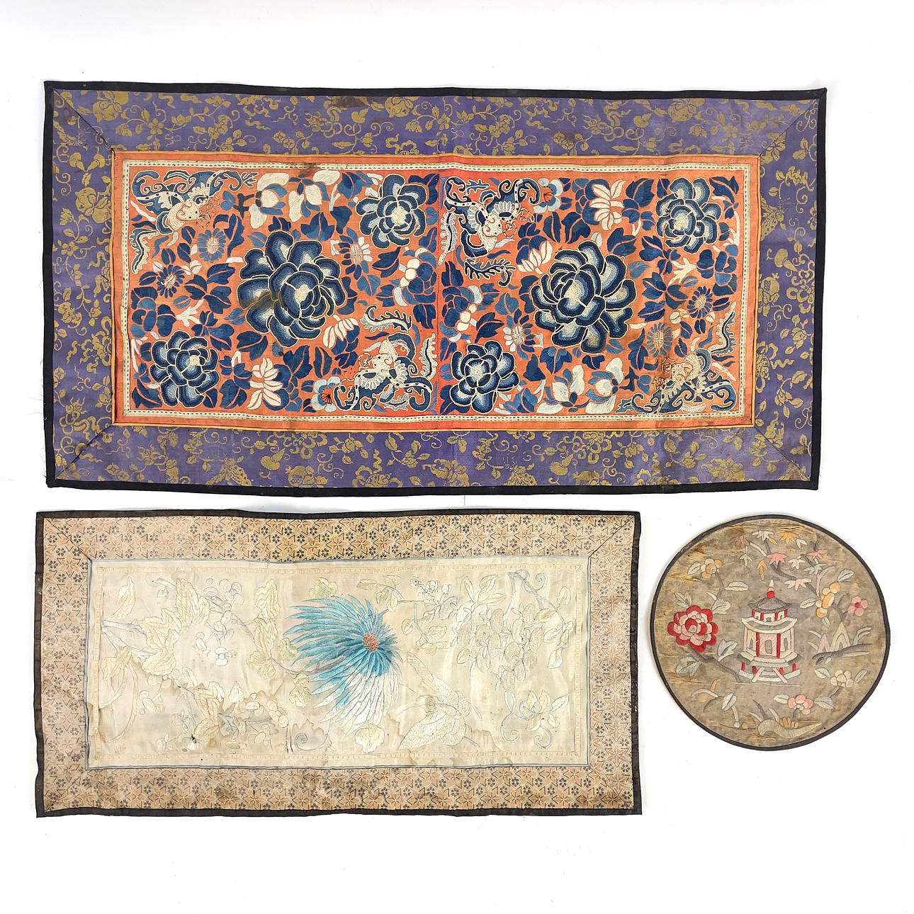 EMBROIDERIES, China, 3 pcs.