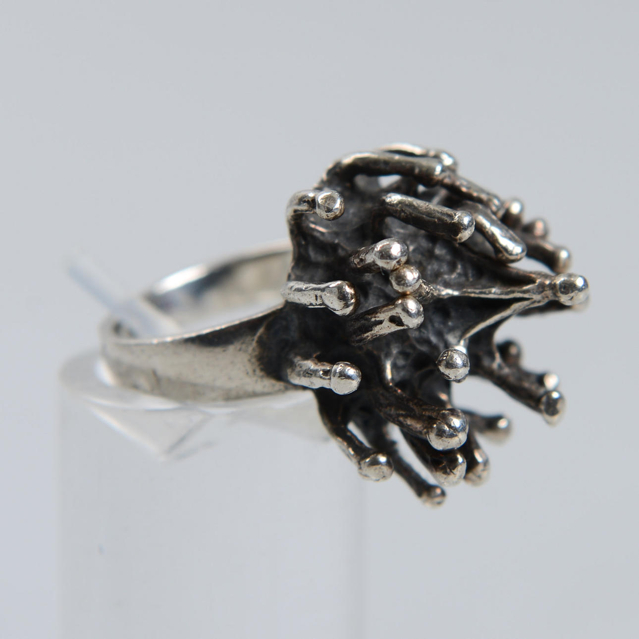 PETER VON POST. Ring, “Sputnik”, sterling silver, size approx. 17.