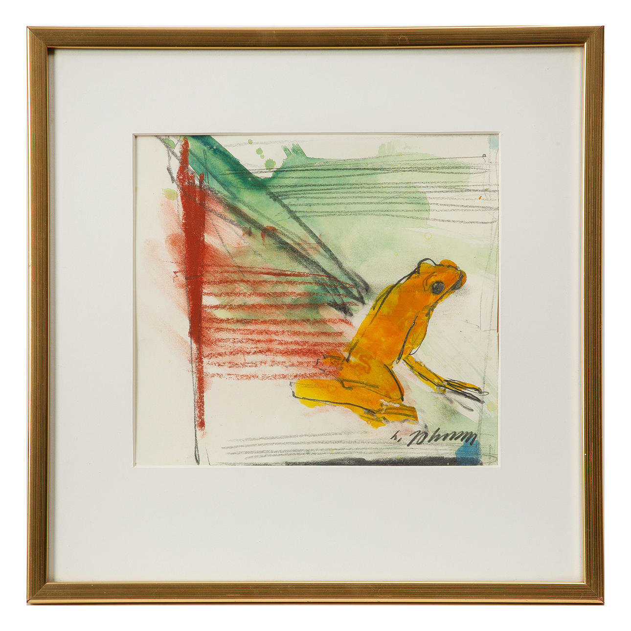 LARS JOHANSSON. Mixed media, signed.