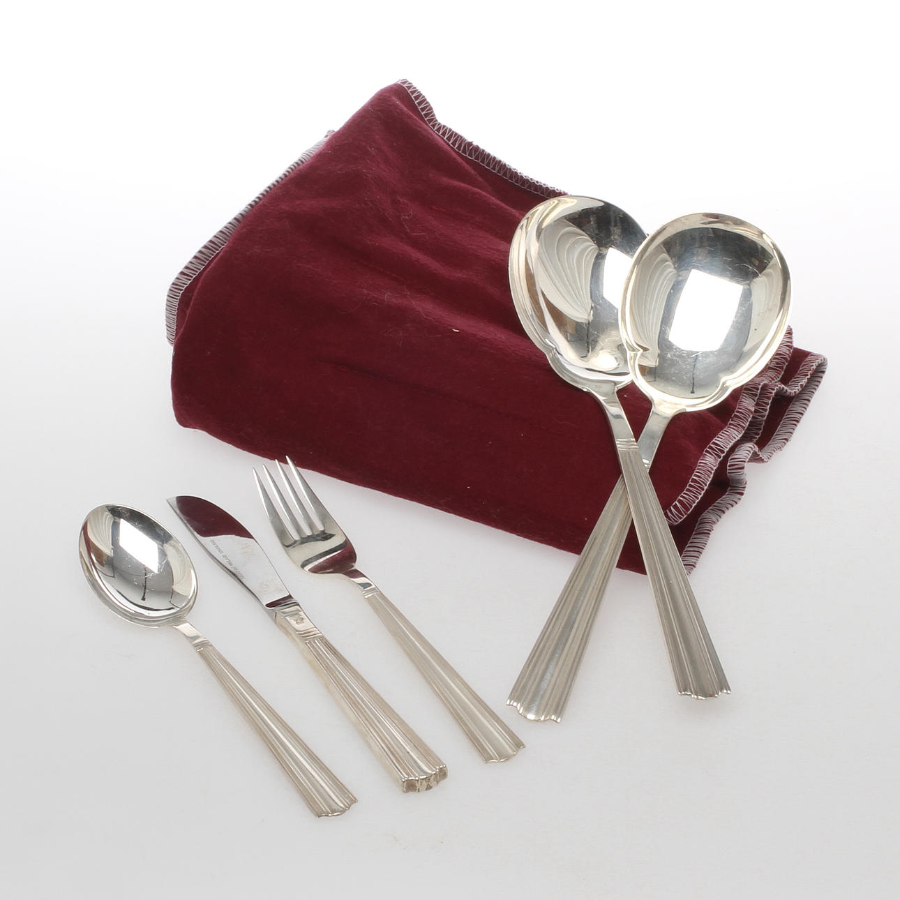 BESTICKSERVIS, 33 delar, silver, "Margit", Holger Rasmussen, olika fabrikat, Finland.