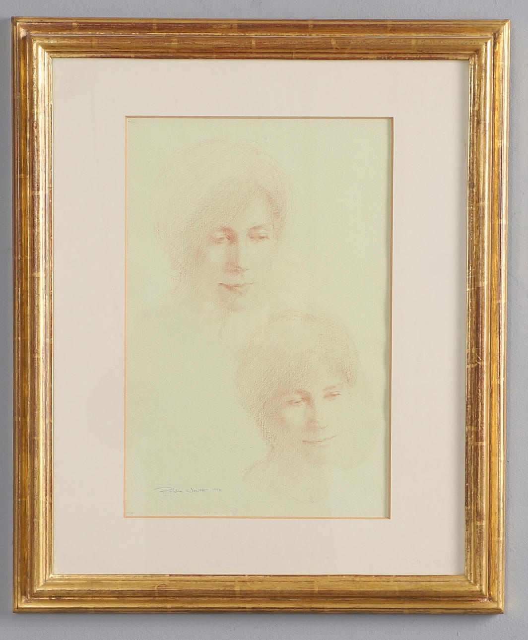 ROBERT (ROBBIE) WRAITH (B. 1952). STUDY OF TWO HEADS.