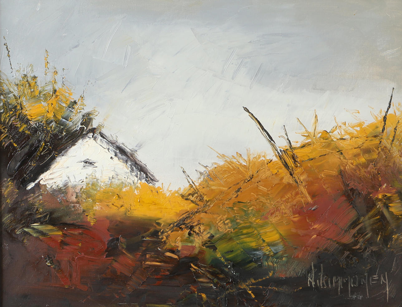 NILS IMMONEN. Oil on canvas, signed.