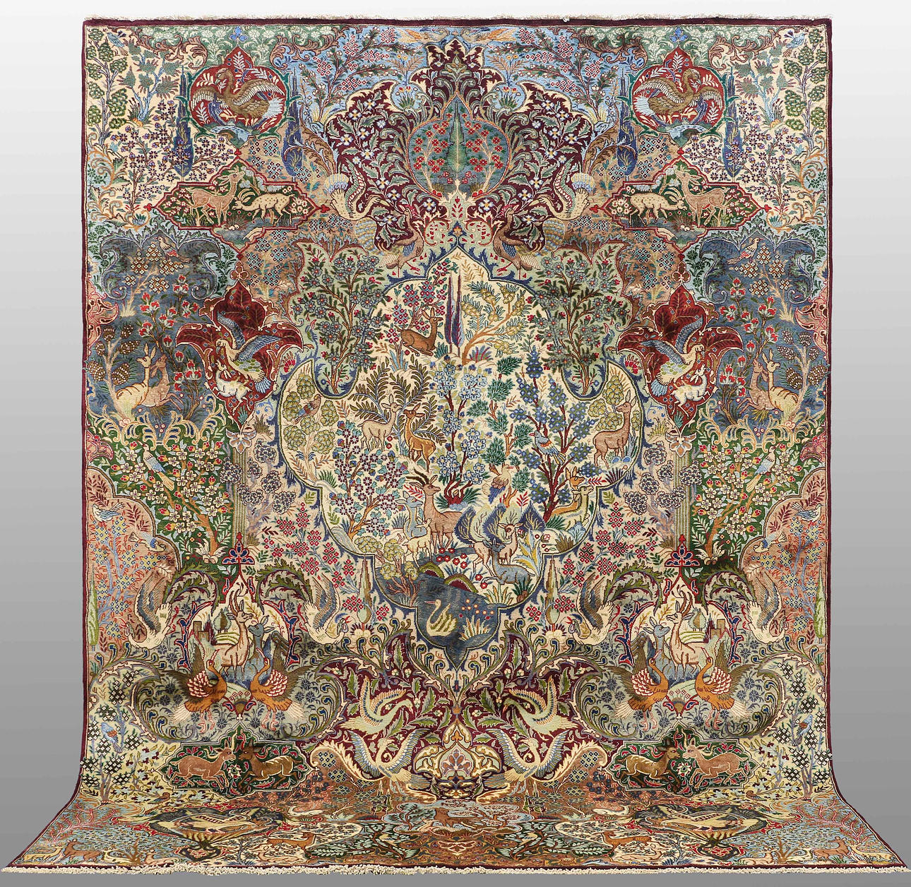 ORIENT CARPET. Figural Kashmar, 384 x 288 cm.