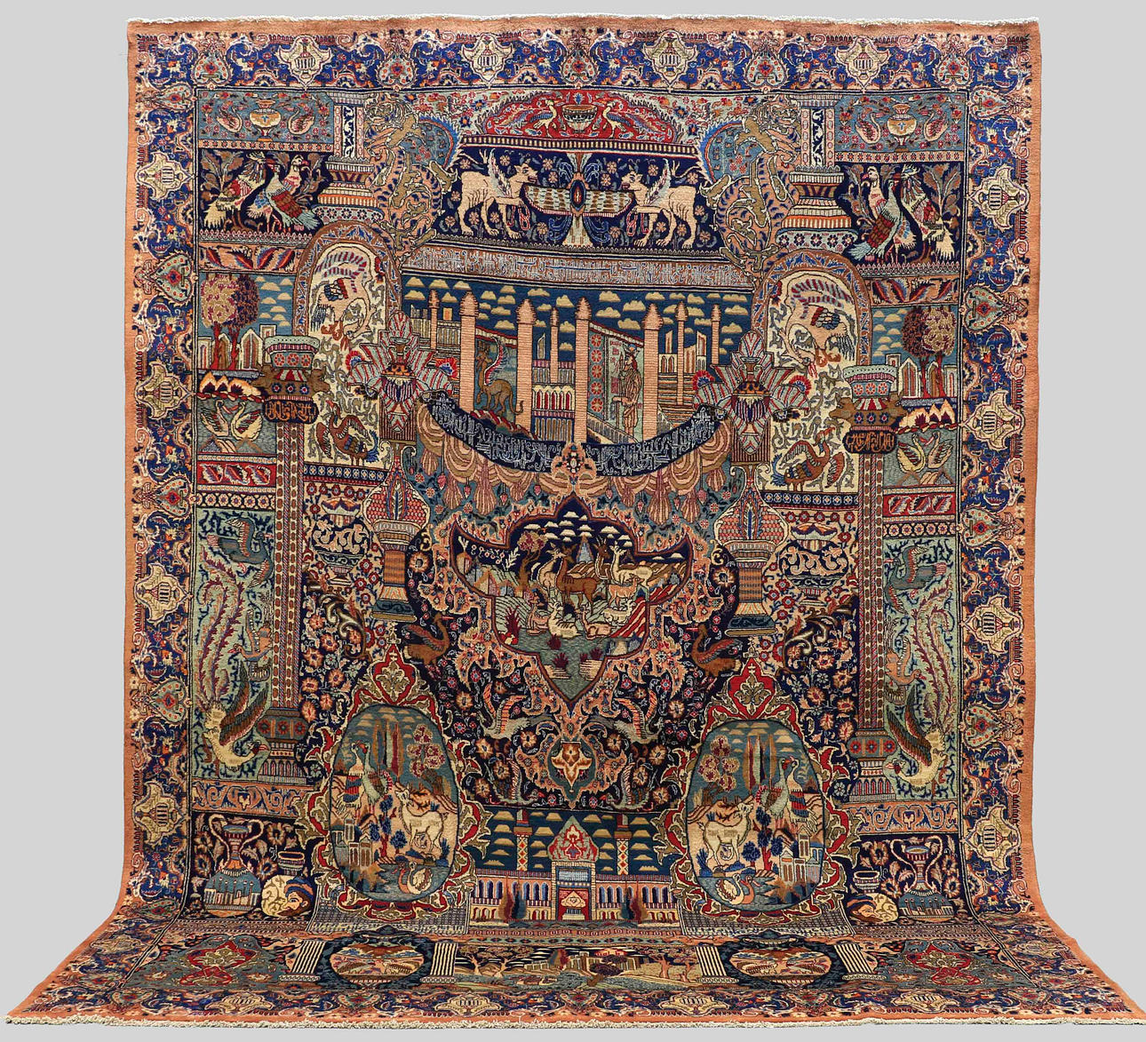 ORIENTMATTA. Figural Kashmar, 401 x 298 cm.