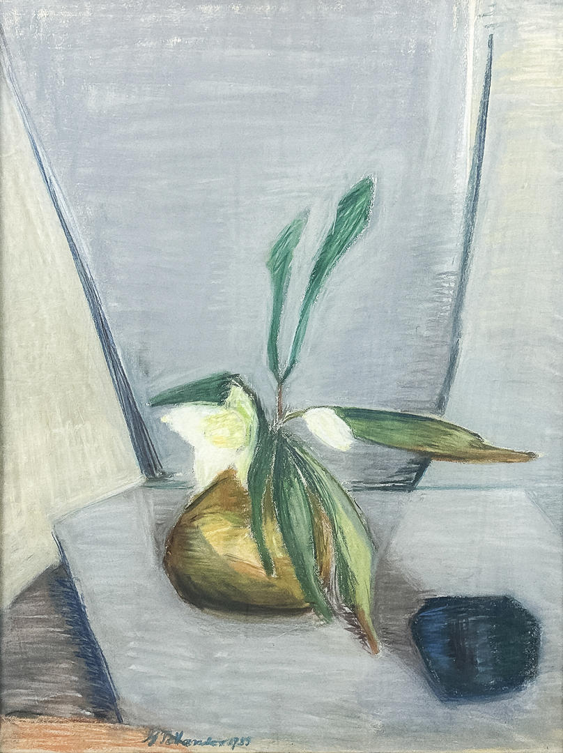 GRETA TELLANDER. Still life, Pastel on panel, Signed and dated 1985.