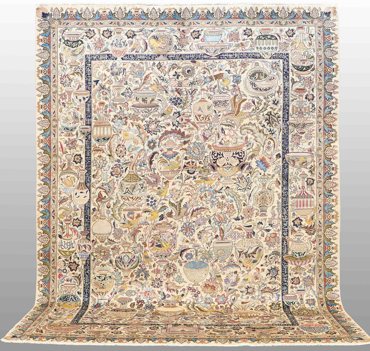 ORIENTMATTA. Figural Kashmar, 395 x 292 cm.