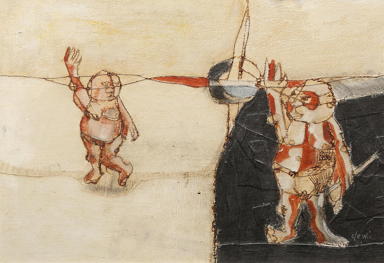 CARL DE WIT. Composition, signed.