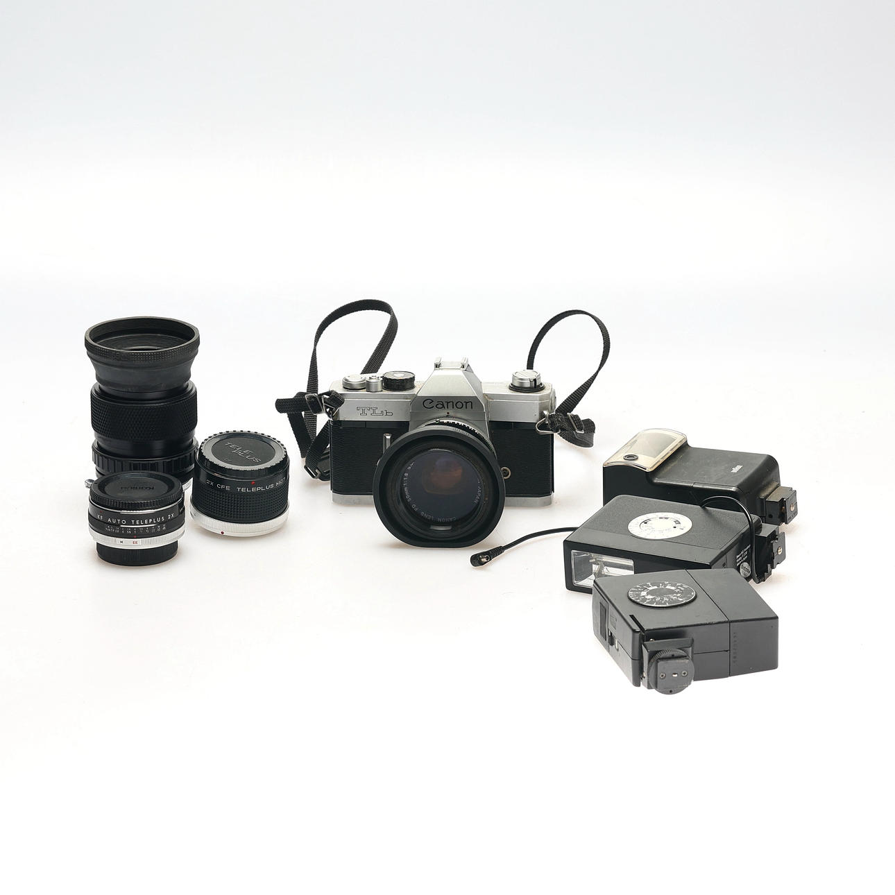 CAMERA. various camera accessories.