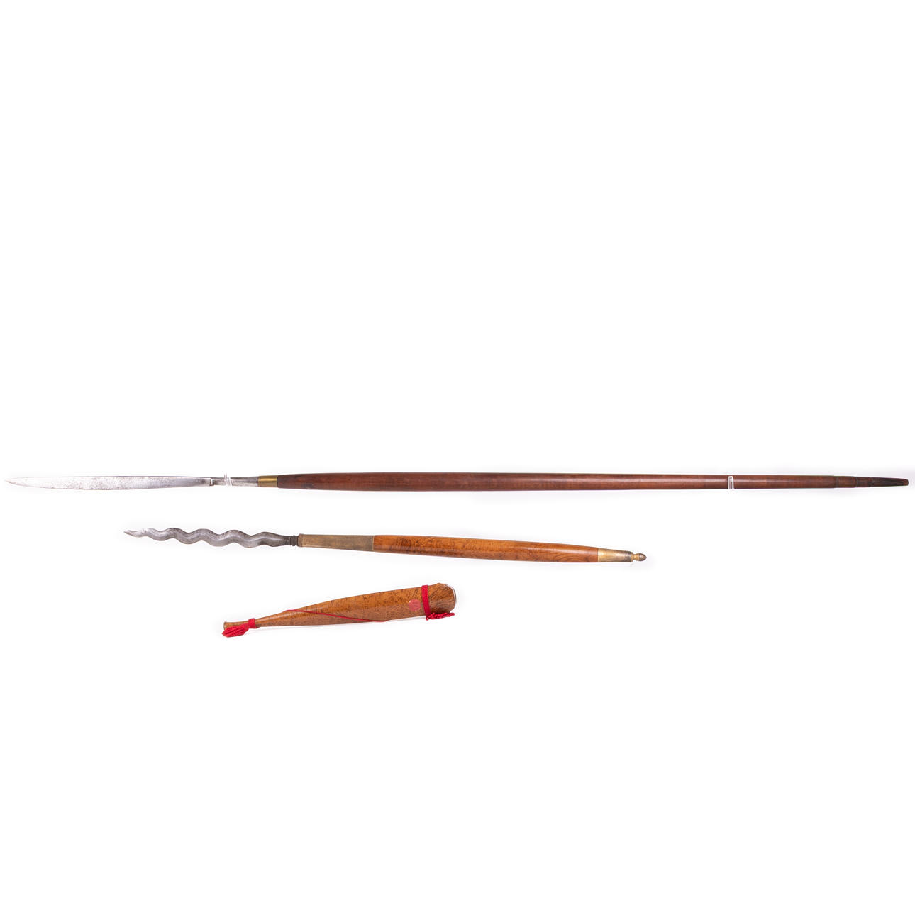 Two Indonesian spears, 19th and 20th century.