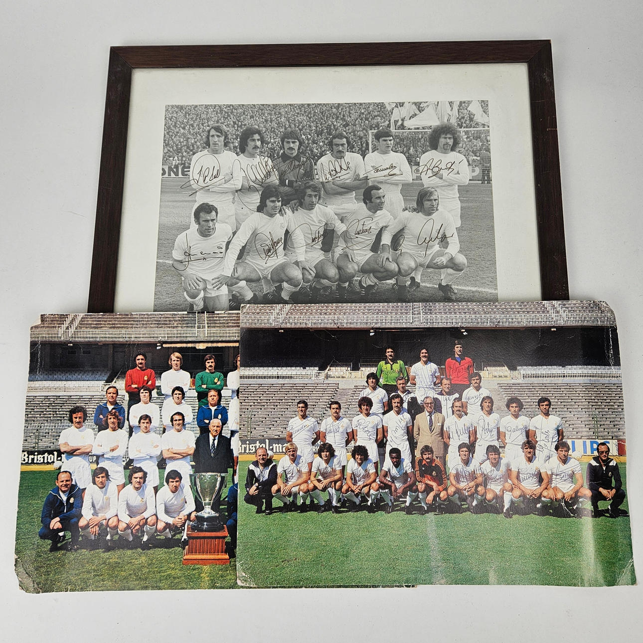 Three signed posters, Real Madrid CF, 1970s/80s.