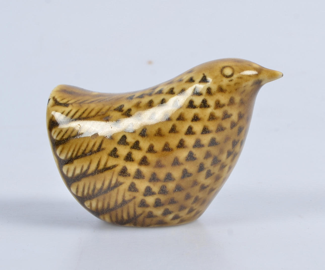 STIG LINDBERG. Figurin, fågel, glaserat stengods, Gustavsberg.