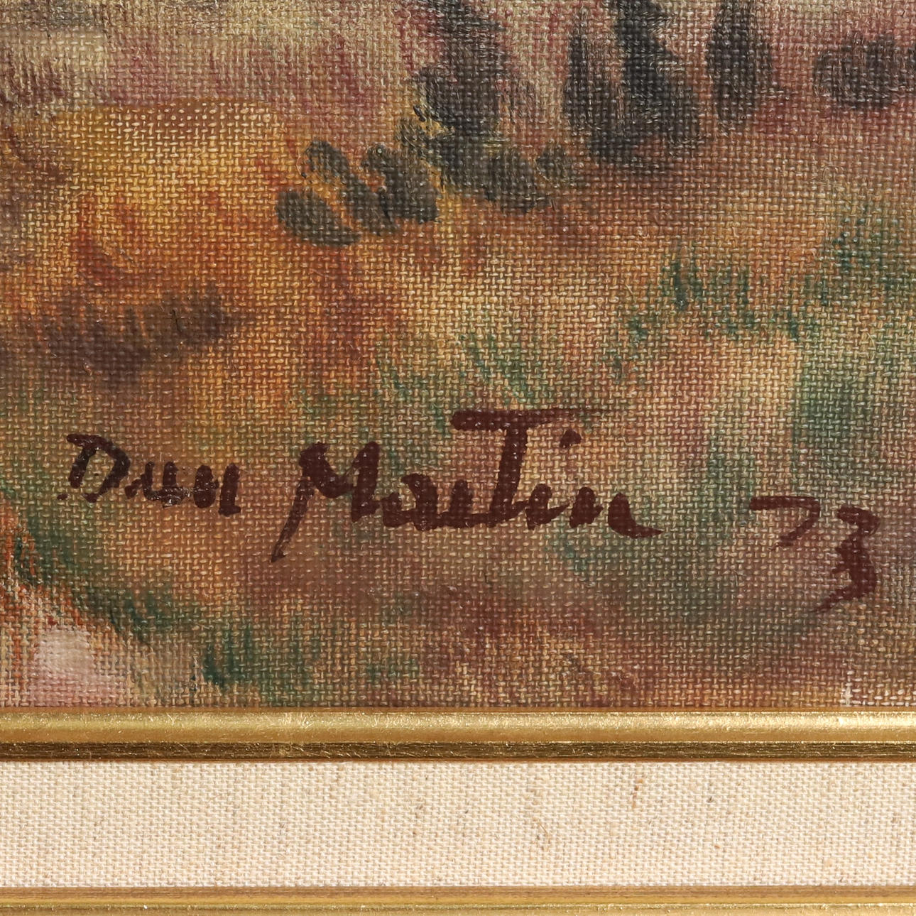 DAN MARTIN MASELL. DAN MARTIN MASELL. Myrlandskap, olja på duk ...