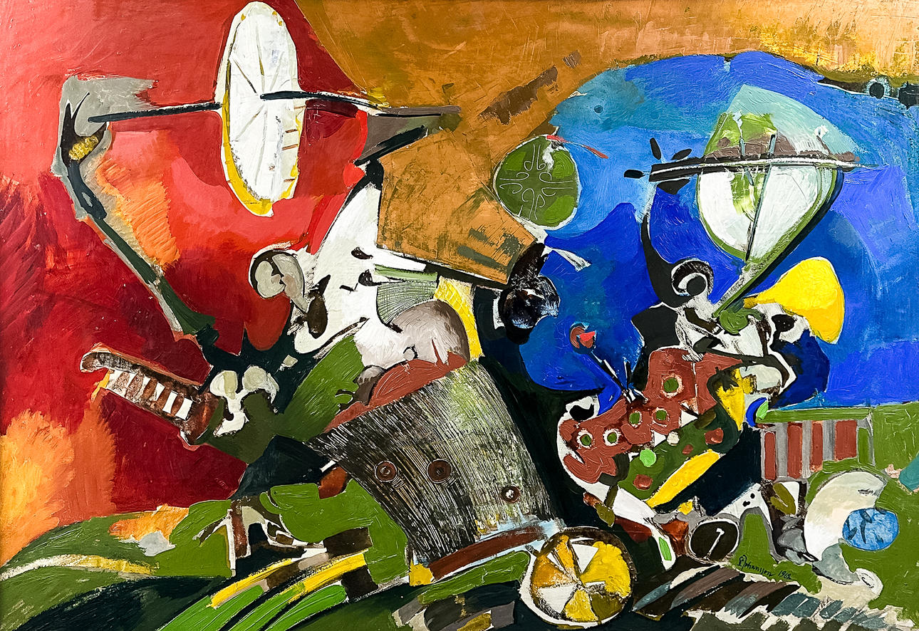 SVEN ERIK JOHANSSON. OIL ON PANEL, signed, dated-62.