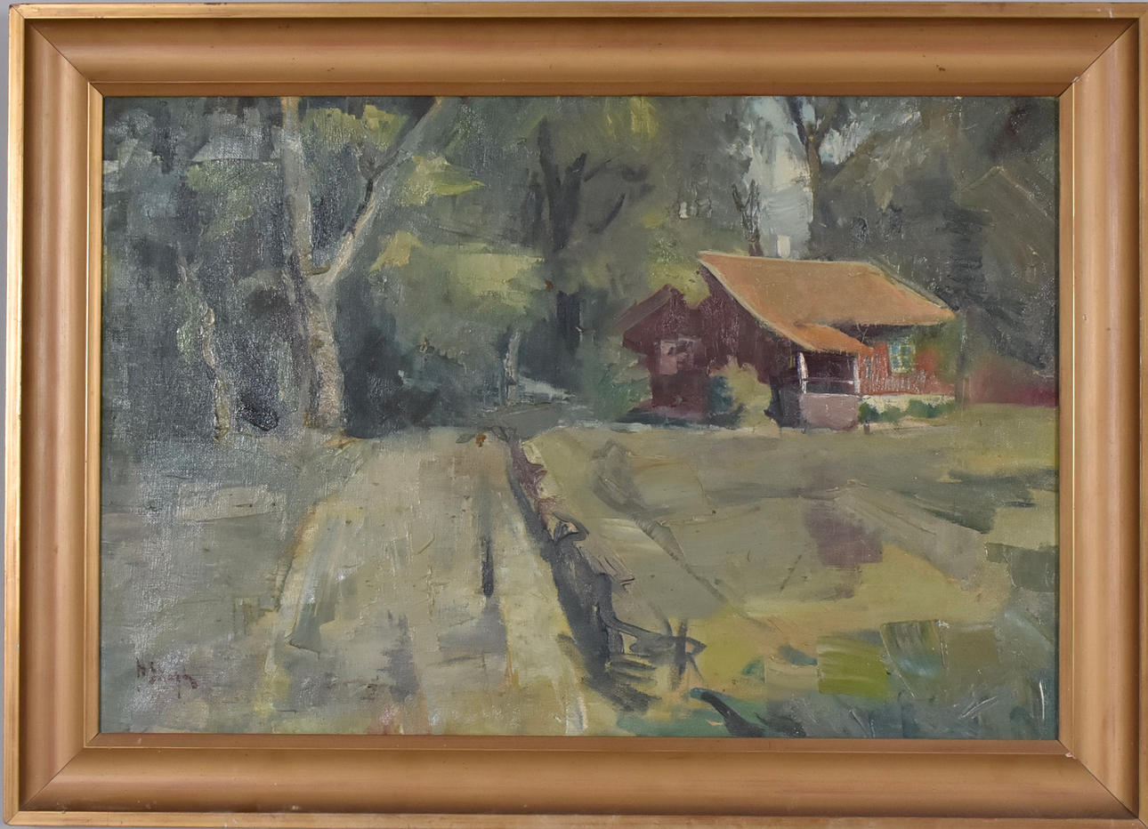 HENRIK SKAGH. Oil on canvas.