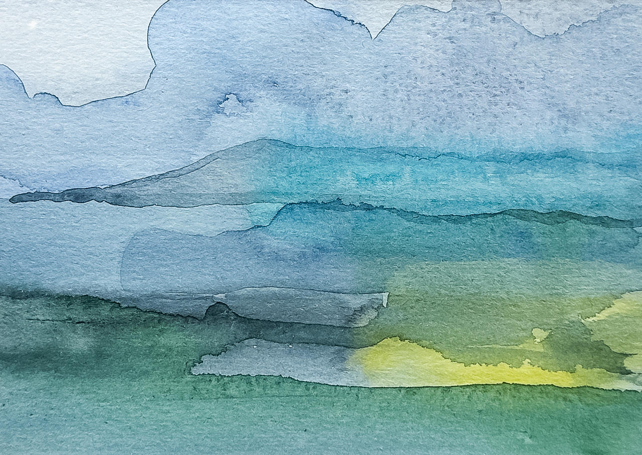 Unknown artist, WATERCOLOR, Signed Kaa.