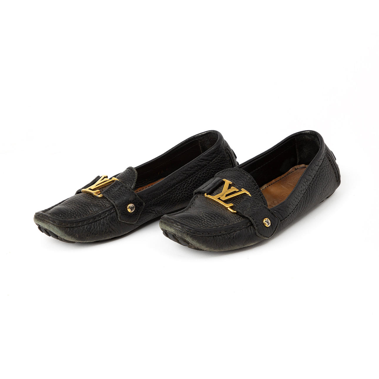 LOUIS VUITTON. Driver loafers, leather.