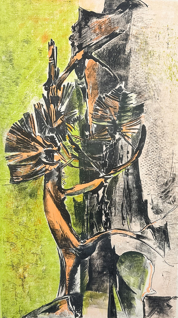 SVEN-ERIK JOHANSSON. LITHOGRAPHY, Sample print, Signed and dated -55.