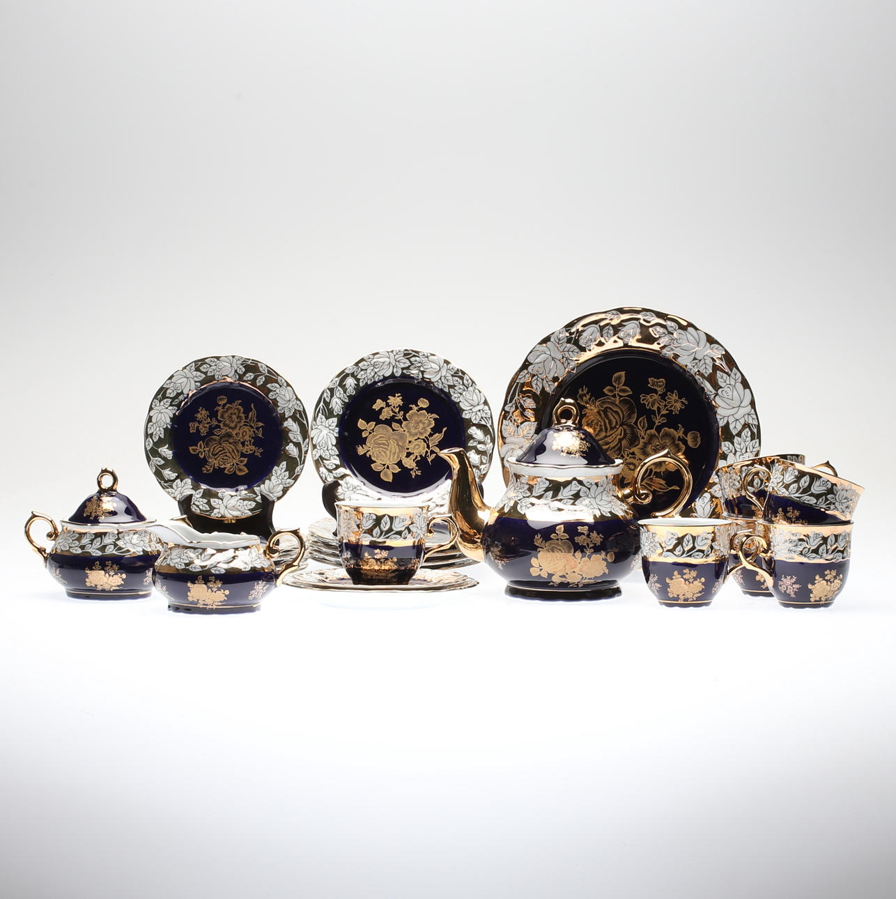 TESERVIS, 16 delar, porslin, Tyskland, 1900-talets andra hälft.