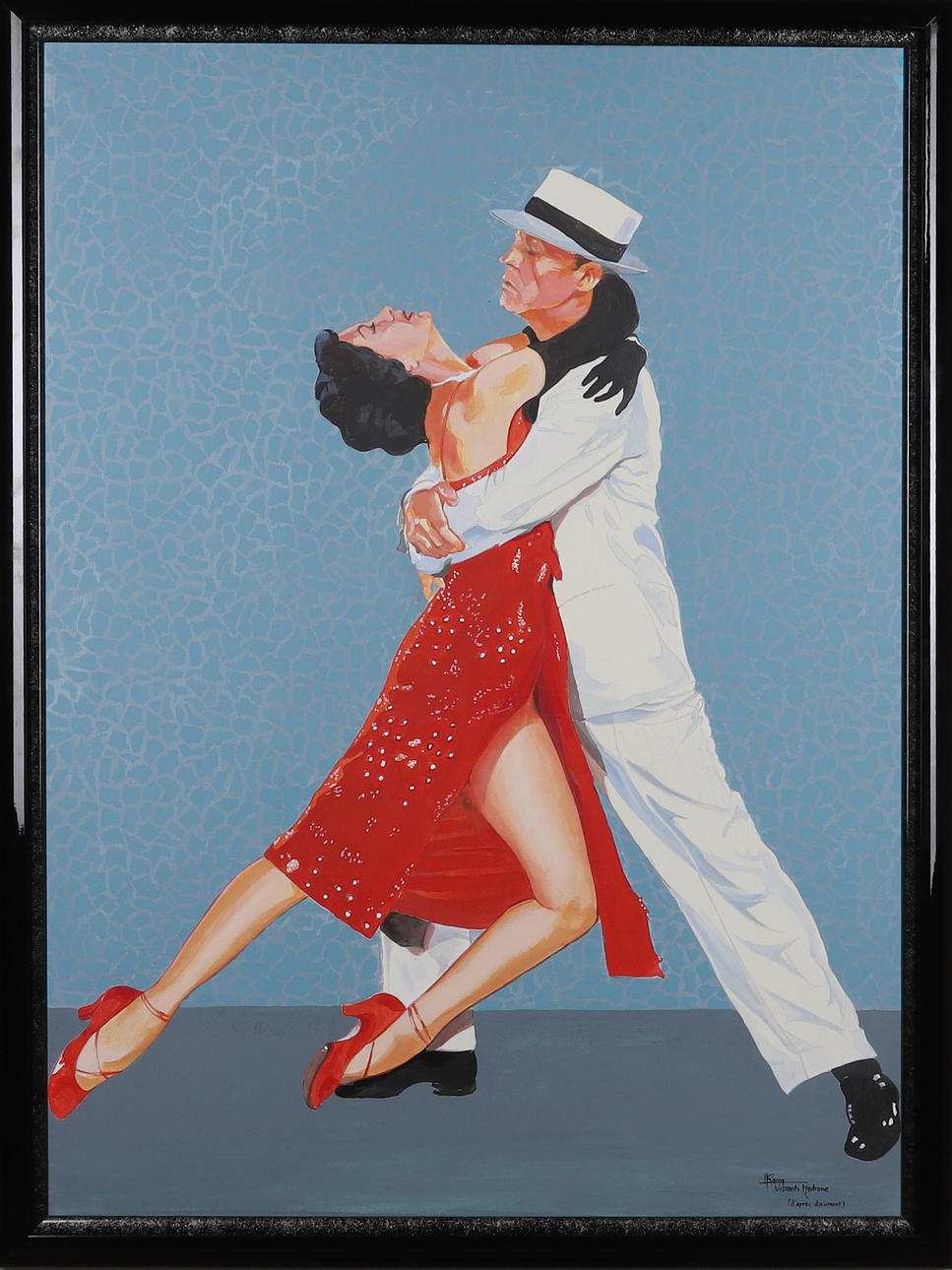 OIDENTIFIERAD KONSTNÄR. oil on canvas, signed.