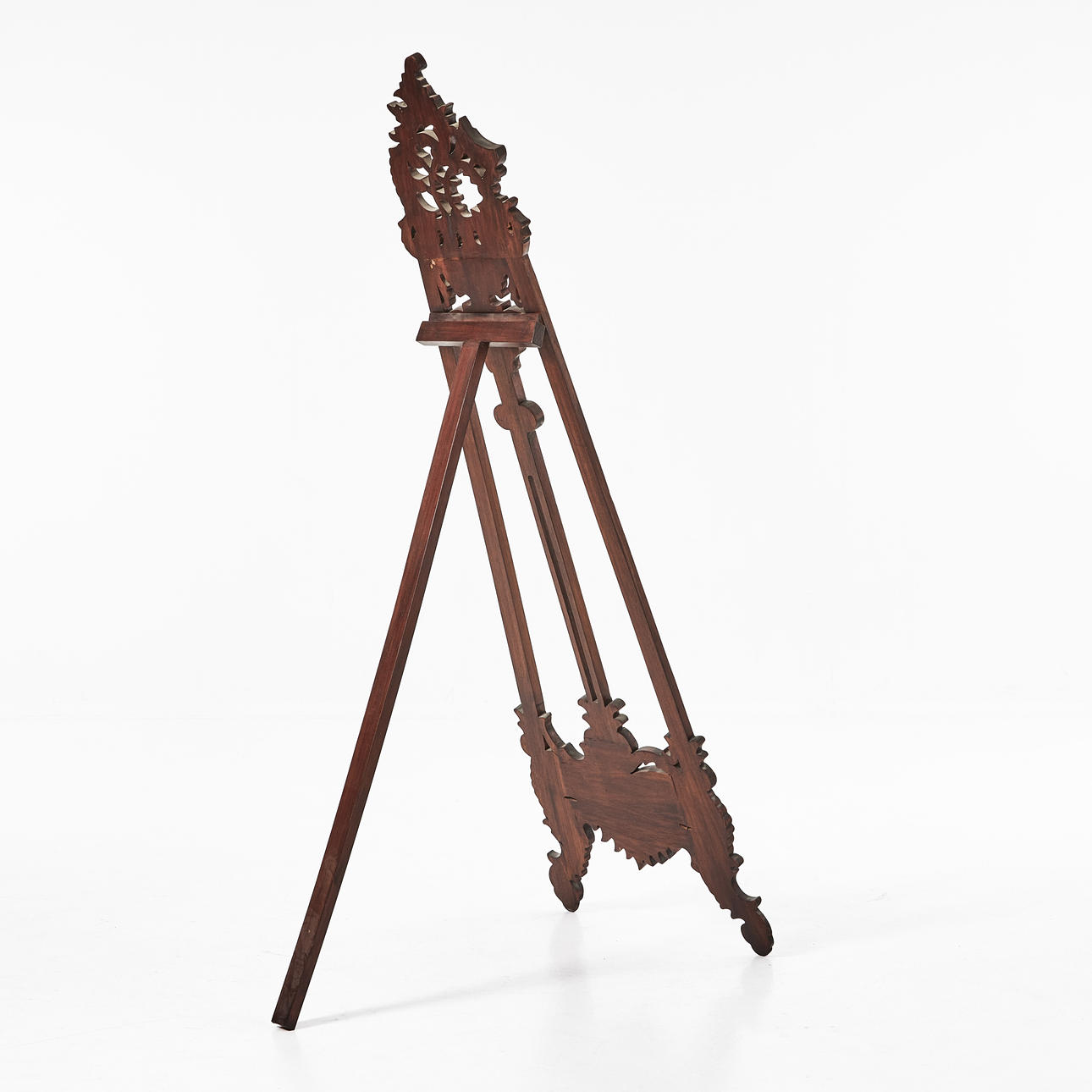 WOODEN EASEL. Asia, neo-rococo style, sculpted decor. Furniture - Other ...